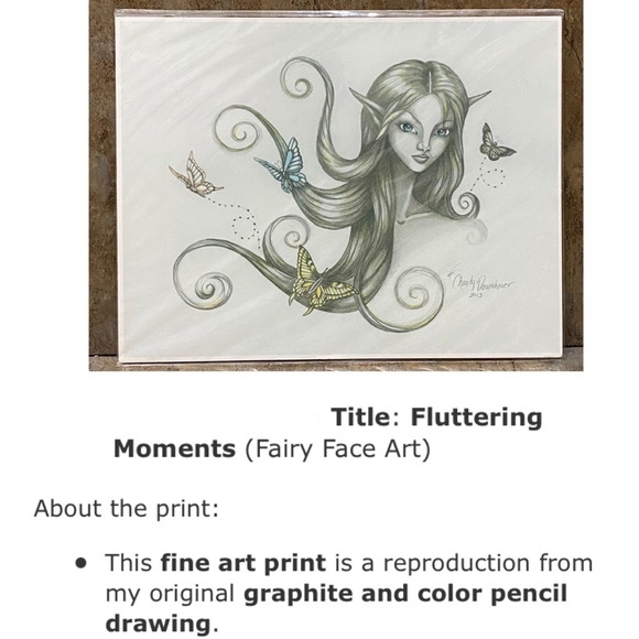 3 Fairy Dust Images Steampunk by Charity Dauenhauer Fine Art Print Drawing New - Picture 5 of 16
